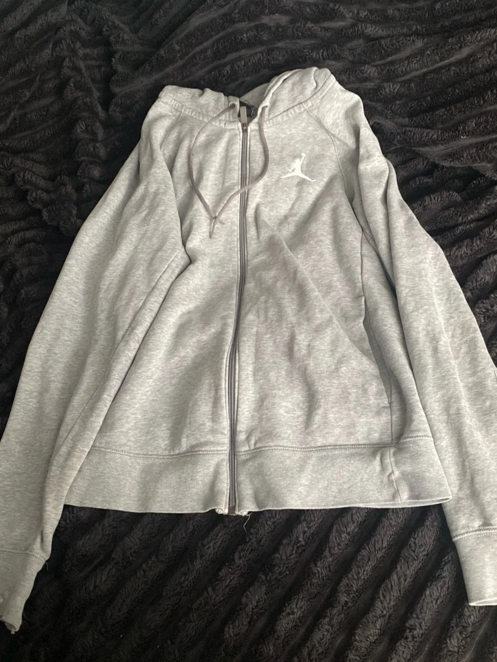 Jordan Women’s Light Gray Full-Zip Hoodie Jacket